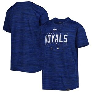 Kansas City Royals Nike Youth Authentic Collection Velocity Practice T-Shirt